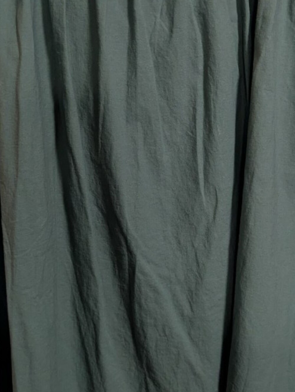 St. John’s Bay Women's Midi Skirt Sz 2X Olive Green Button-Front - Picture 5 of 6